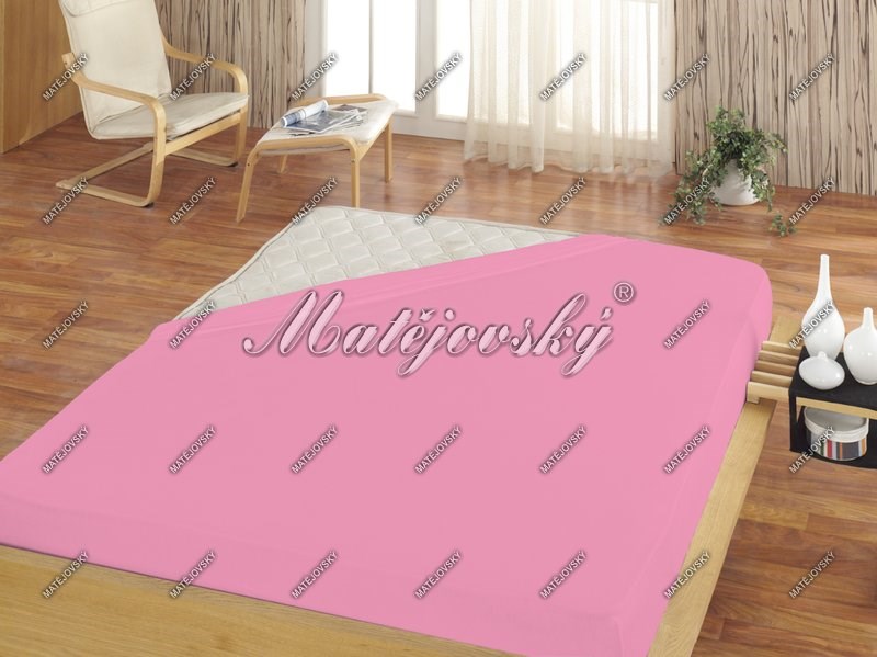 Matějovský dětské prostěradlo Jersey světle růžová Matějovský dětské prostěradlo Jersey světle růžová