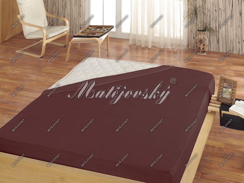 Matějovský prostěradlo froté hnědá Matějovský prostěradlo froté hnědá